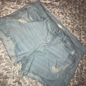 Old Navy Ripped Blue Jean Shorts